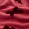 Red Bow Sweat Party Dress