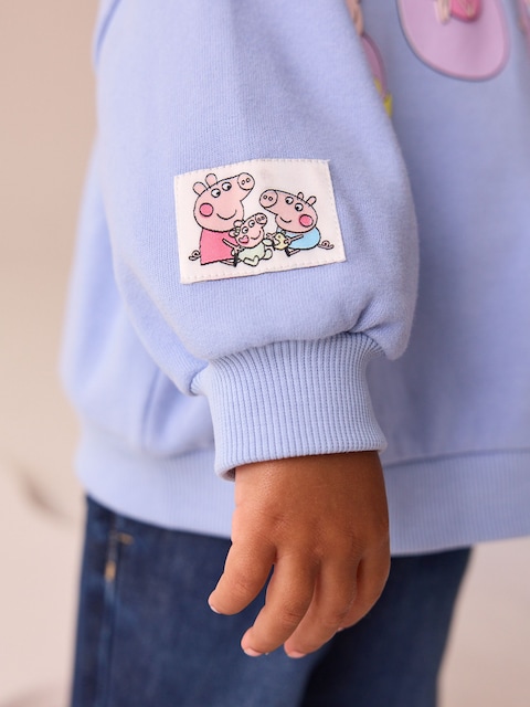 Blue Peppa Pig & Evie Pig Crew Neck Sweatshirt