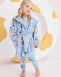 Blue Fleece Dressing Gown