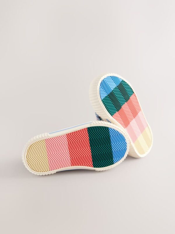 Denim Blue Rainbow Standard Fit (F) High Top