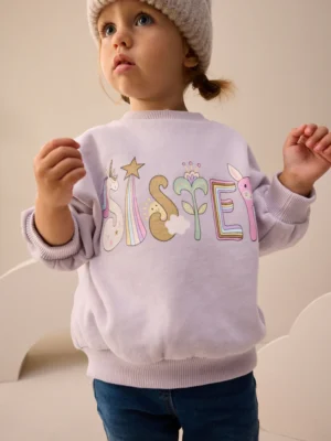 Lilac Purple Sister Crew Neck Sweatshirt