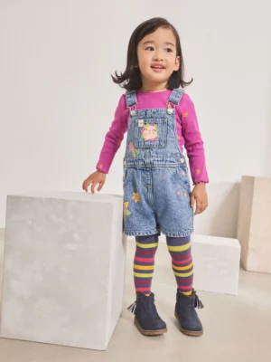 Denim Cosmic Dungarees Set