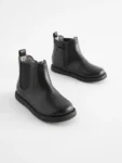 Black Standard Fit (F) Chelsea Ankle Boots
