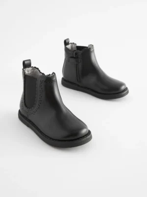 Black Standard Fit (F) Chelsea Ankle Boots