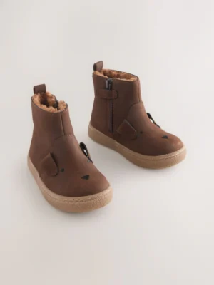 Brown Chocolate Bear Chelsea Boots