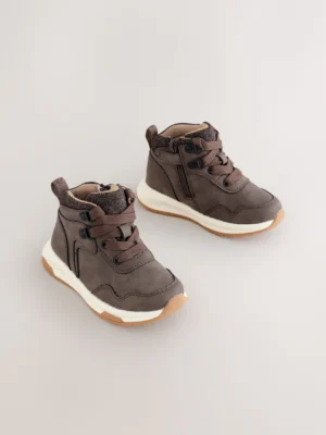 Chocolate Brown Warm Lined Walking Boots
