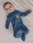 Navy Daddys Little Cub Baby Family Sleepsuit