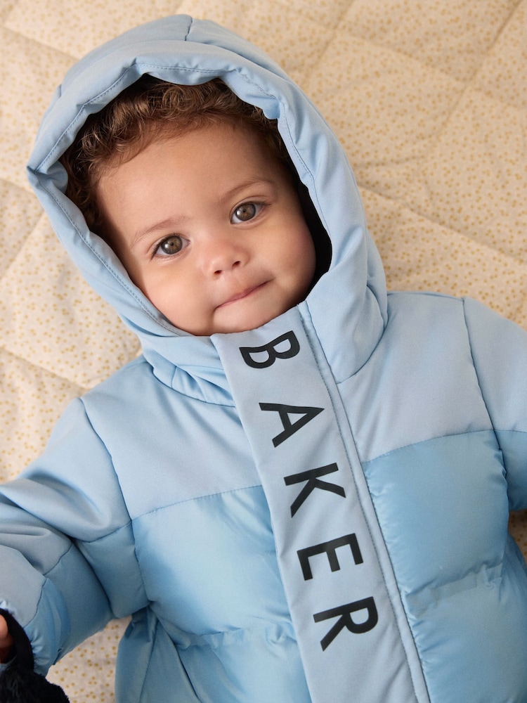 Baker by Ted Baker Blue Shower Resistant Snowsuit