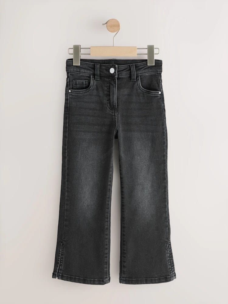 Charcoal Grey Flare Jeans