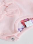 Pink/Cream Floral Baby Bow Sweaters and Leggings Set 2 Piece