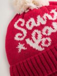 Red Santa Baby Knitted Pom Hat