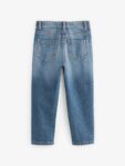 Mid Blue Denim Mom 100% Cotton Jeans