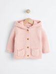 Pink Knitted Baby Cardigan