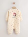 Spot Heavyweight Fleece Baby Sleepsuit