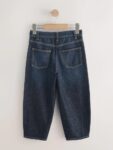 Dark Wash Barrel Jeans