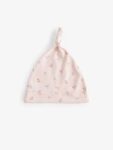 Pink 3 Pack Tie Top Baby Beanies