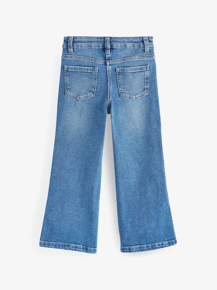 Mid Blue Denim Flare Jeans