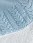 Baker by Ted Baker Baby Boys Blue Cable Knitted Blanket