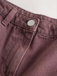 Chocolate Brown Barrel Jeans