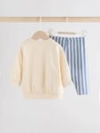 Blue Baby Sweatshirt and Leggings Set