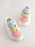 Multi Colourblock Wide Fit (G) Touch Fastening Trainers