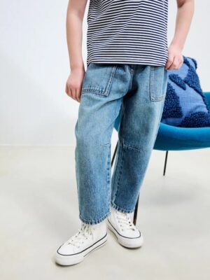 Mid Blue Denim Jogger Jeans