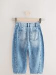Mid Blue Denim Volume Barrel Jeans