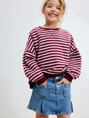 Mid Blue Pocket Denim Skirt