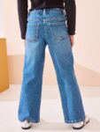 Mid Blue Denim Flare Jeans