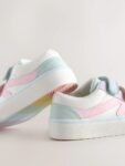 Multi Colourblock Wide Fit (G) Touch Fastening Trainers