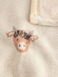 Hamish Baby Knitted Blanket with Fleece Reverse