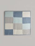 Blue Patchwork 100% Cotton Baby Blanket