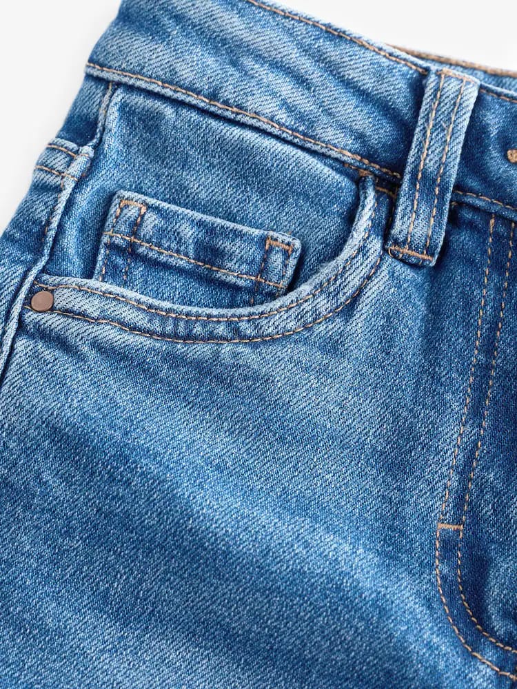 Mid Blue Denim Flare Jeans