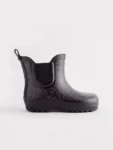 Black Glitter Chelsea Wellies