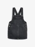 Black Denim Pinafore Dress