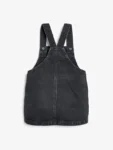 Black Denim Pinafore Dress