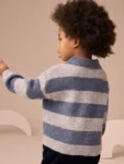Stripe Knitted Rugby Polo Shirt