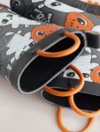 Black/Orange Halloween Handle Pull On Wellies