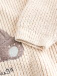 Cream Bear Knitted Jumper