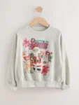 Grey Santa Long Sleeve Sweatshirt
