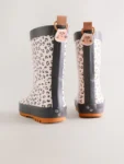 Neutral Leopard Wellies