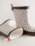 Neutral Leopard Wellies