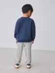 Baker by Ted Baker Navy Sweatshirt and Striped Trousers Set