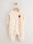 Spot Heavyweight Fleece Baby Sleepsuit