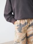 Camouflage Barrel Print Jeans