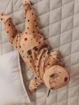 Brown Reindeer Baby Christmas Dress Up Sleepsuit