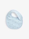 Blue/White Bear Baby 100% Cotton Bibs 3 Pack