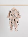 Neutral Baby Micro Fleece Two Way Zip Sleepsuits 2 Pack