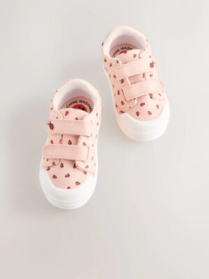 Pink Ladybird Standard Fit (F) Touch Fasten Strap Machine Washable