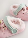 Multi Faux Fur Lined Clog Slippers